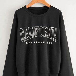 Letter Graphic Drop Shoulder Sweatshirt